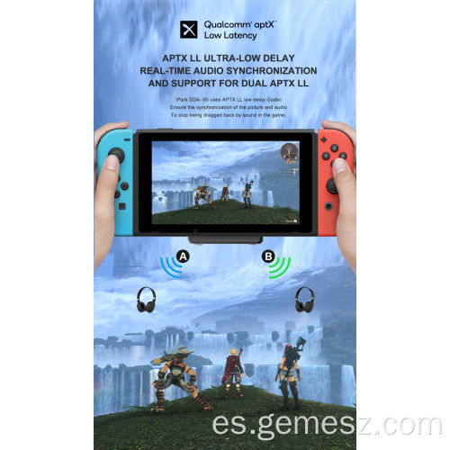 Transmisor Adaptador Bluetooth para Switch / Switch Lite